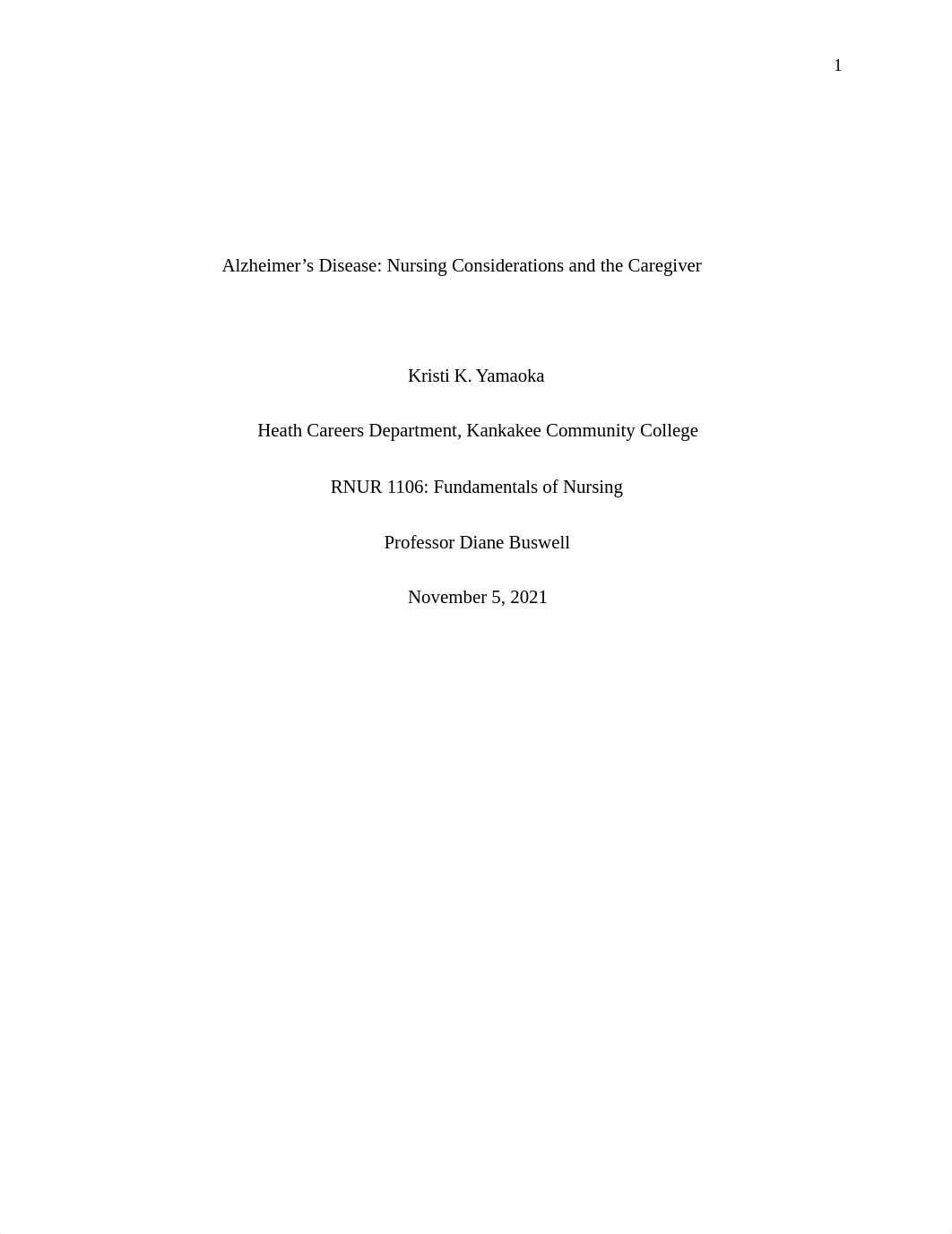 Alzheimer's Disease - Nursing considerations and the caregiver.docx_dity0l4iulo_page1