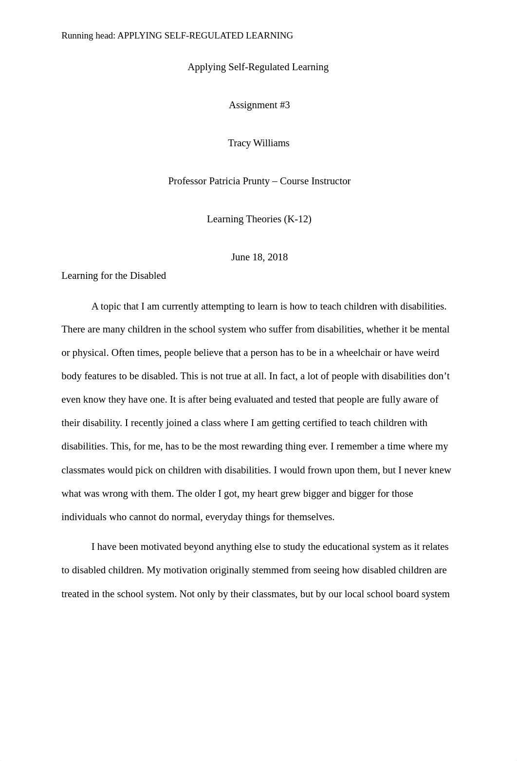 Tracy Williams-Applying Self-Regulated Learning.docx_dityuv91d09_page1