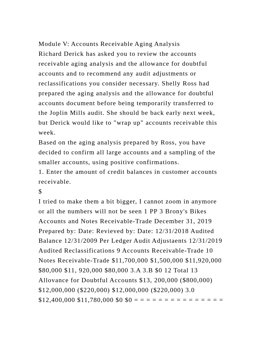Module V Accounts Receivable Aging AnalysisRichard Derick has ask.docx_diu43xrerxp_page2