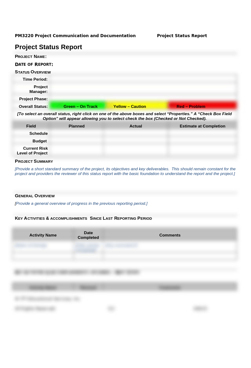 Project Status Report_Template_diuuzkirnbo_page1