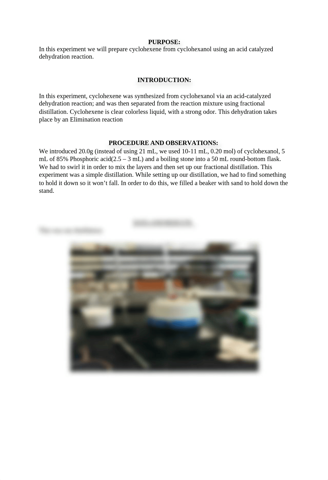 Organic Chem II lab report 3 Cyclohexene from Cyclohexanol_div0s44mdip_page2