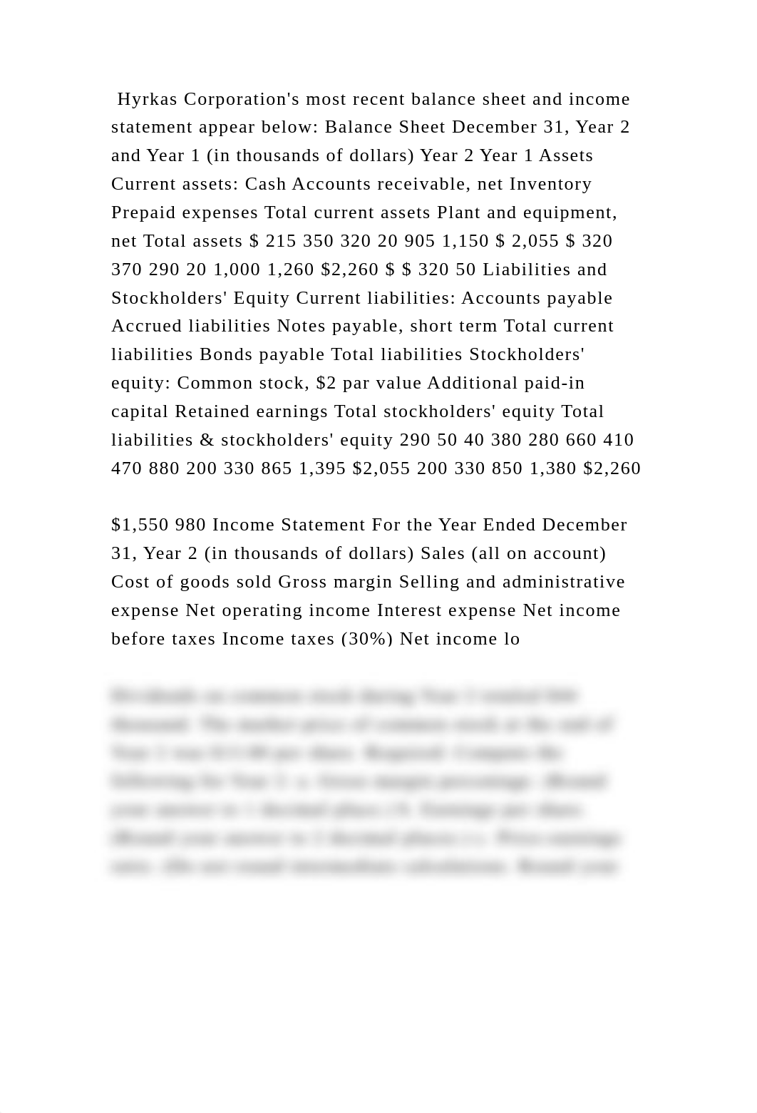 Hyrkas Corporations most recent balance sheet and income statement a.docx_divohzlu5uw_page2