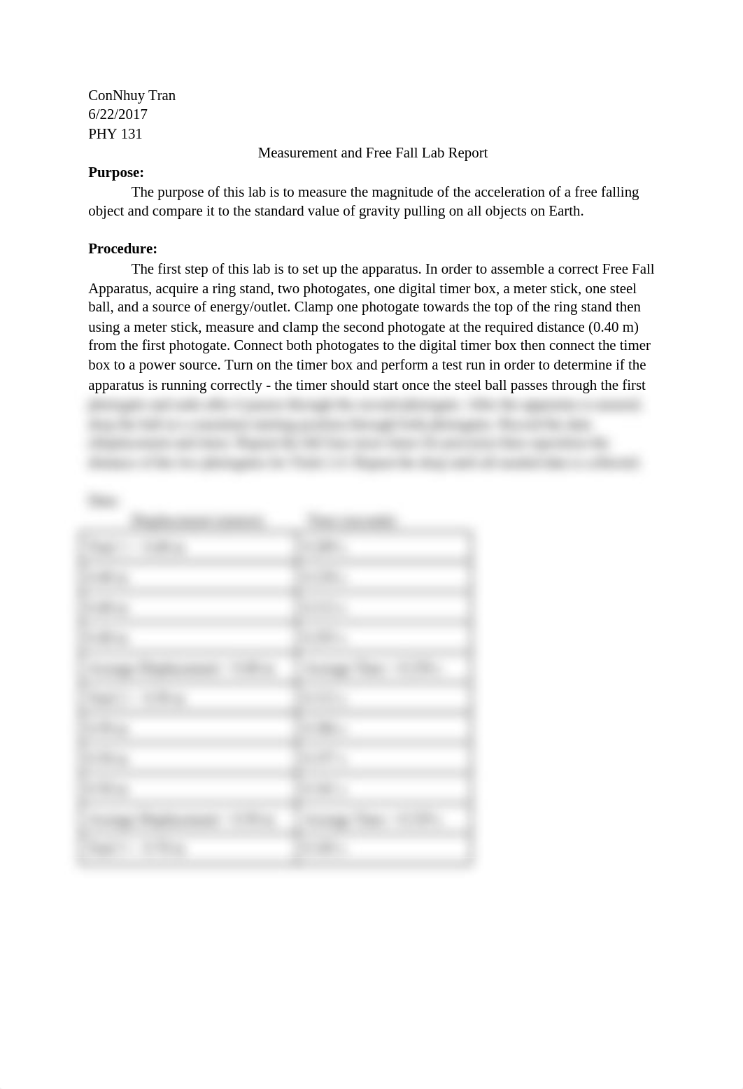 Measurement  Free Fall Lab Report_divse0e78fr_page1