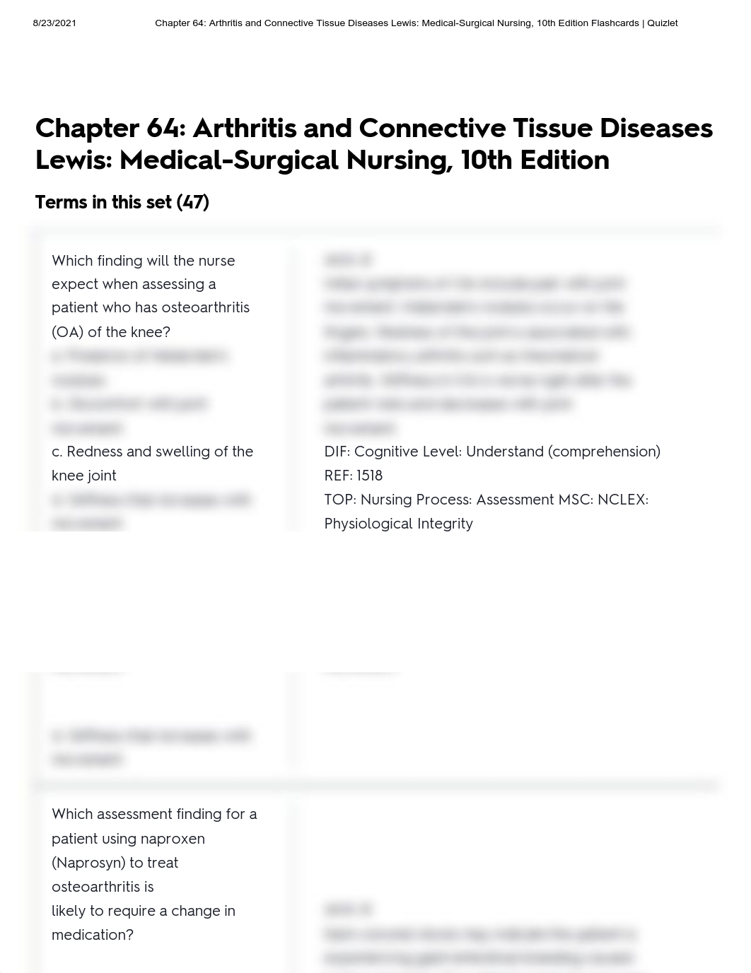 Chapter 64_ Arthritis and Connective Tissue Diseases Lewis_ Medical-Surgical Nursing, 10th Edition F_diw5nq22ywr_page1