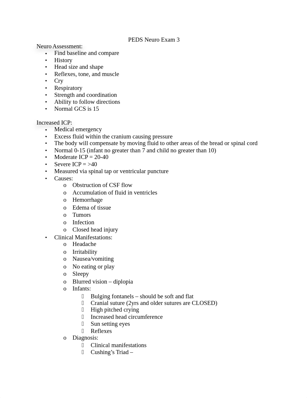 PEDS Neuro Exam 3.docx_diwqfec23y3_page1