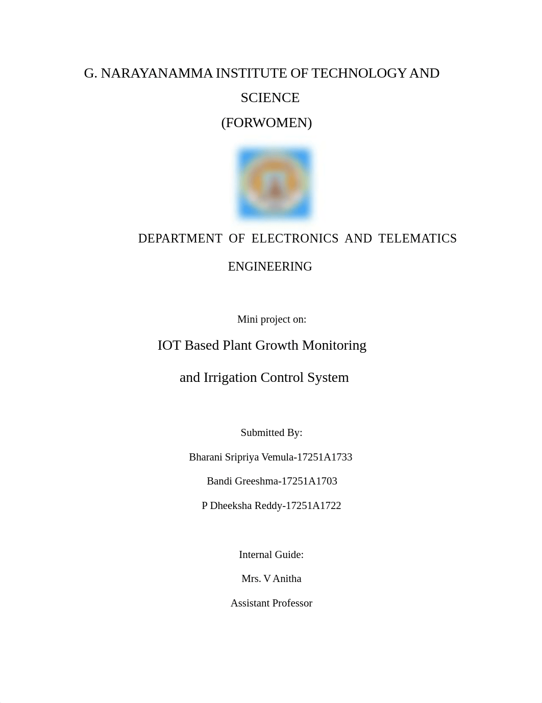 IOT BASED AUTOMATIC PLANT GROWTH MONITORING AND IRRIGATION CONTROL SYSTEM.docx_dix1s6khq1w_page1