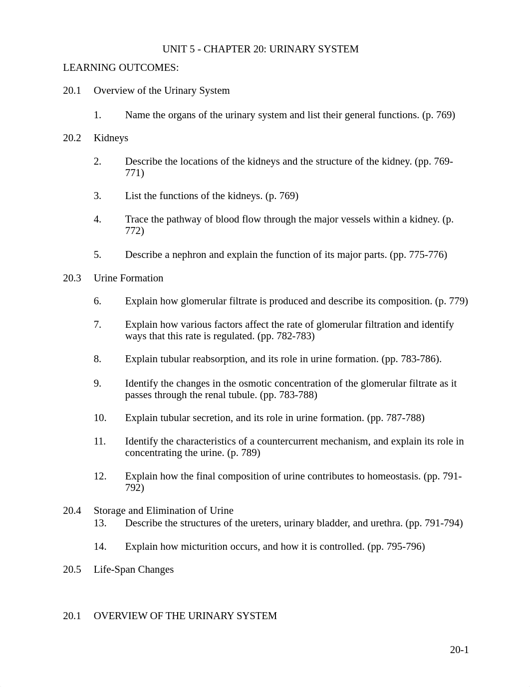 Chapter 20 Urinary system.doc_dixguy11j3k_page1