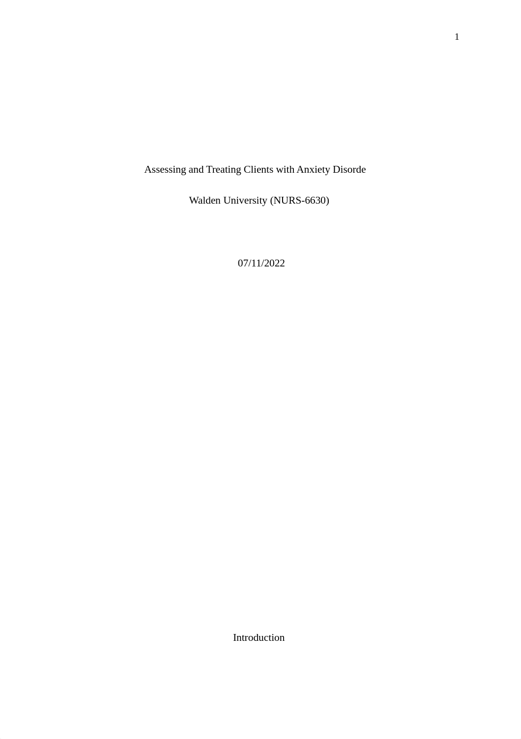 EA. WK 6 Assessing and Treating Clients with Anxiety Disorder.docx_dixh9feacex_page1