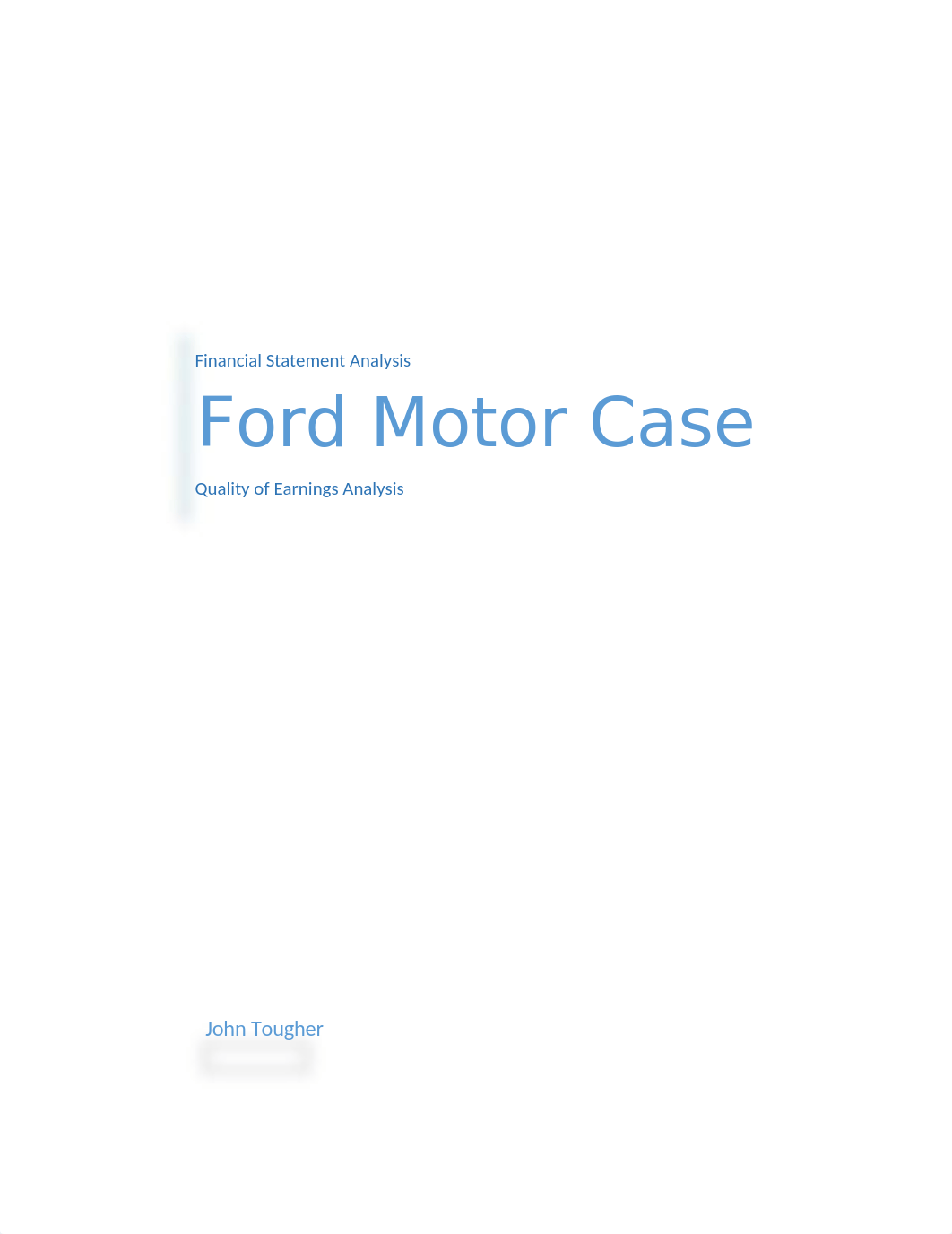 Ford Motor Case Quality of Earnings Analysis_dixlsn19k38_page1