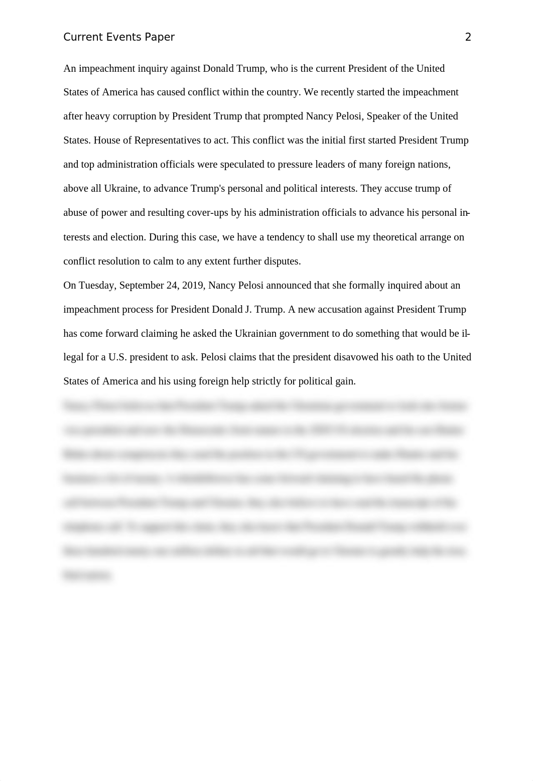 Current Event Paper President Trump Impeachment.docx_dixxdh8kjv3_page2