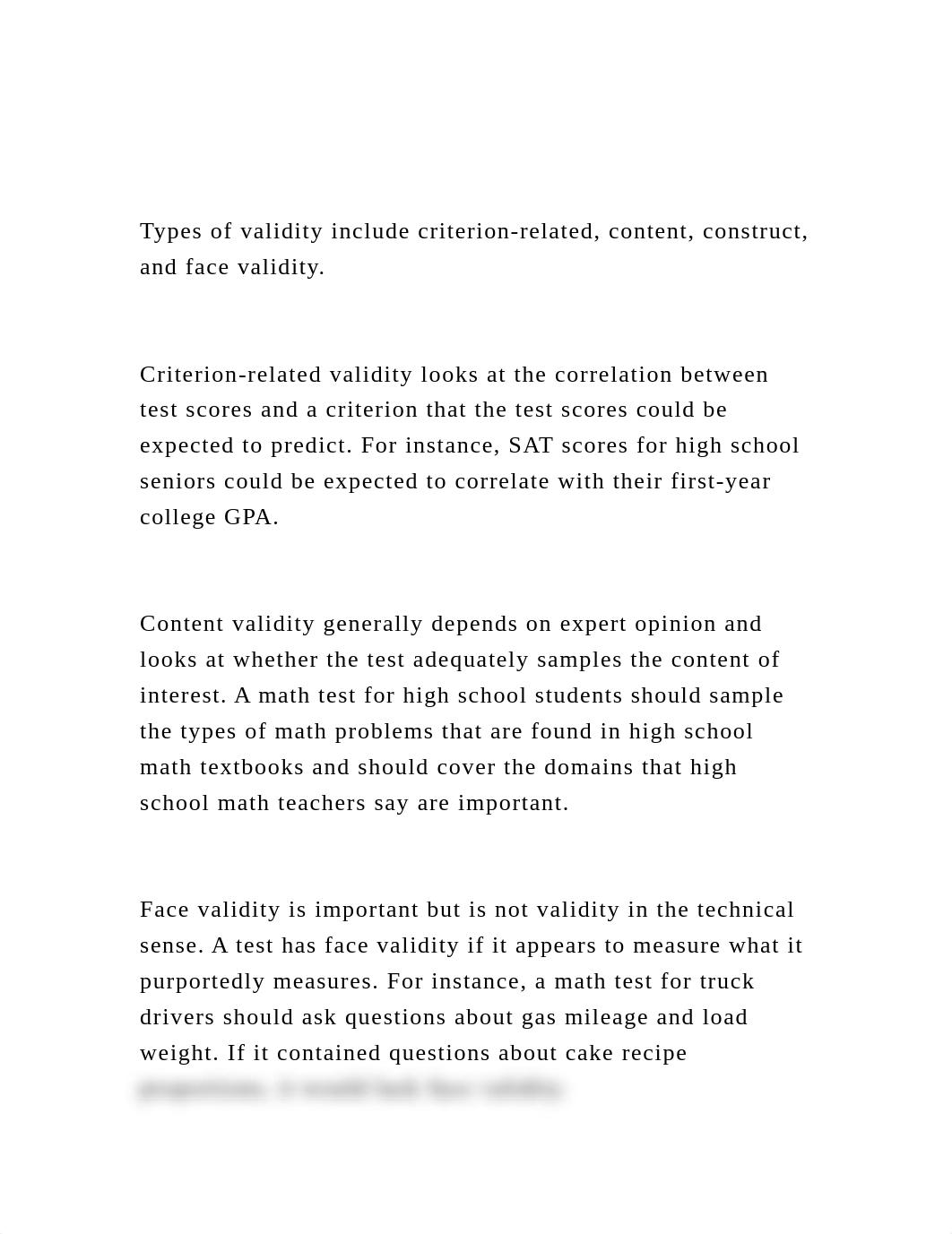 Types of validity include criterion-related, content, construct,.docx_dixz1i4tjs5_page2