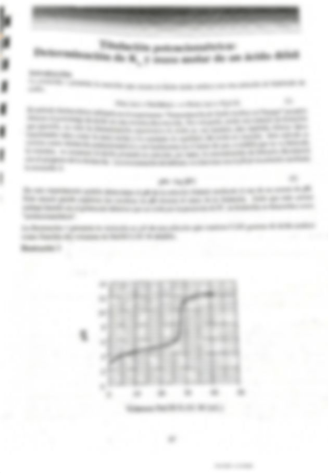 Titulación potenciométrica Determinación de Ka y masa molar de un ácido débil.pdf_diy53jti7nt_page1