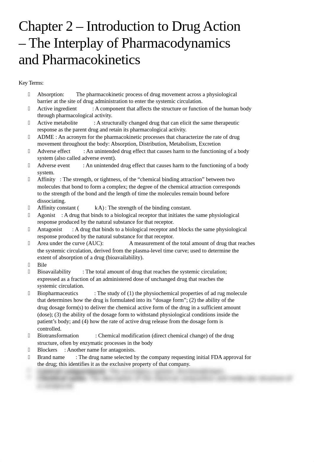 Chapter 2 - Introduction to Drug Action - The Interplay of Pharmacodynamics and Pharmacokinetics.doc_diyjf4p82j5_page1