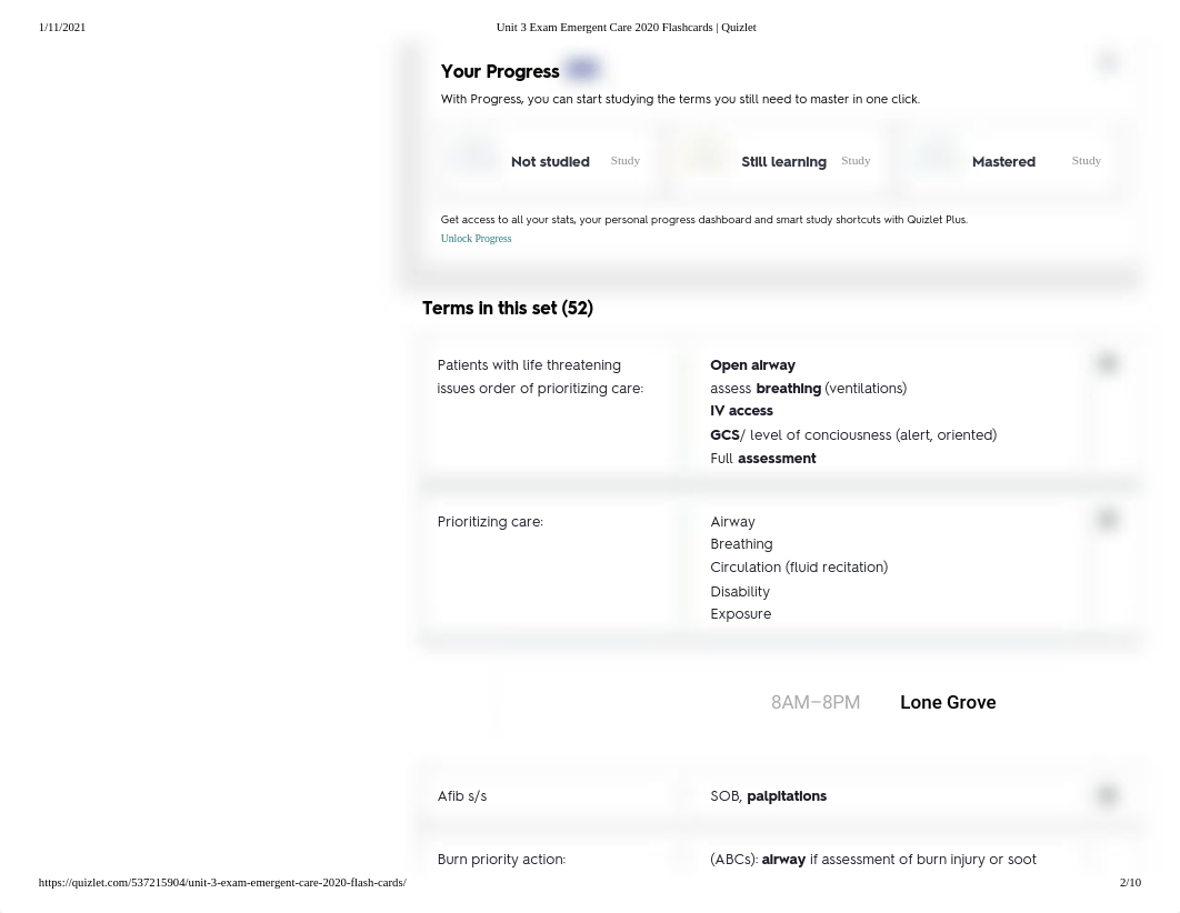Unit 3 Exam Emergent Care 2020 Flashcards _ Quizlet.pdf_diynxu60a0k_page2