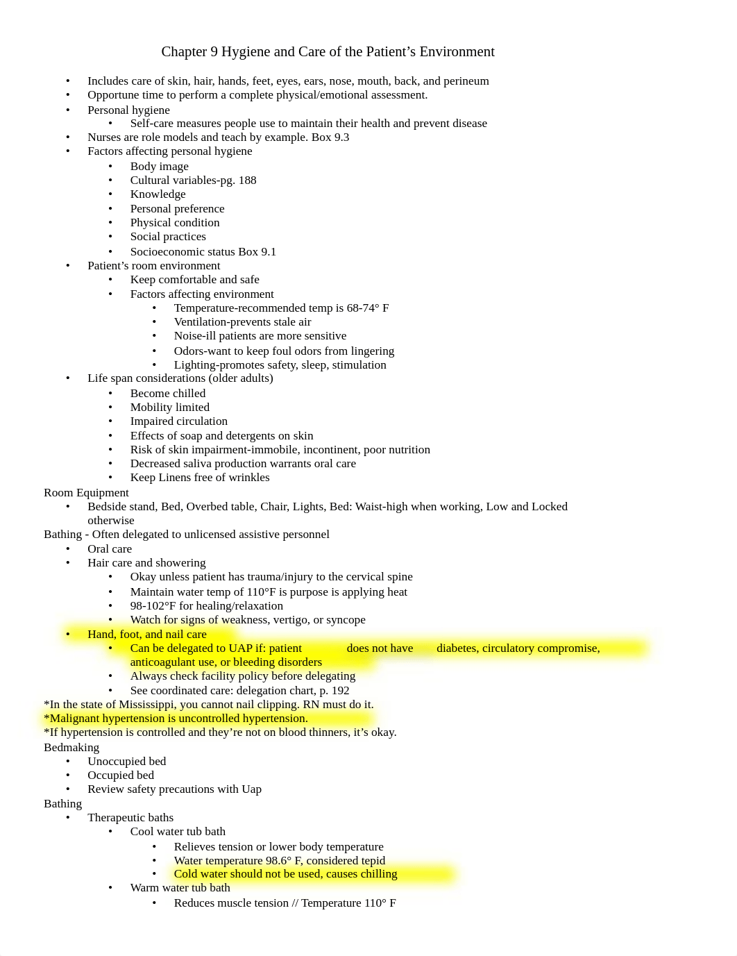 Chapter 9 Hygiene and Care of the Patient.docx_diytxdso35h_page1