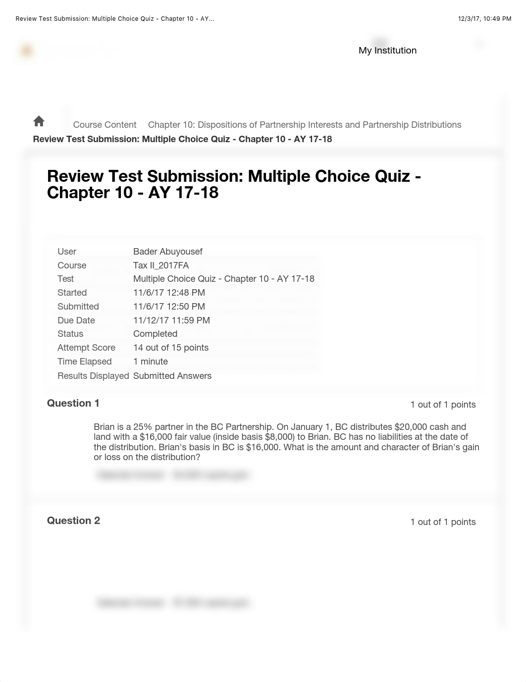 Review Test Submission: Multiple Choice Quiz - Chapter 10 - AY....pdf_diz1wdaasig_page1