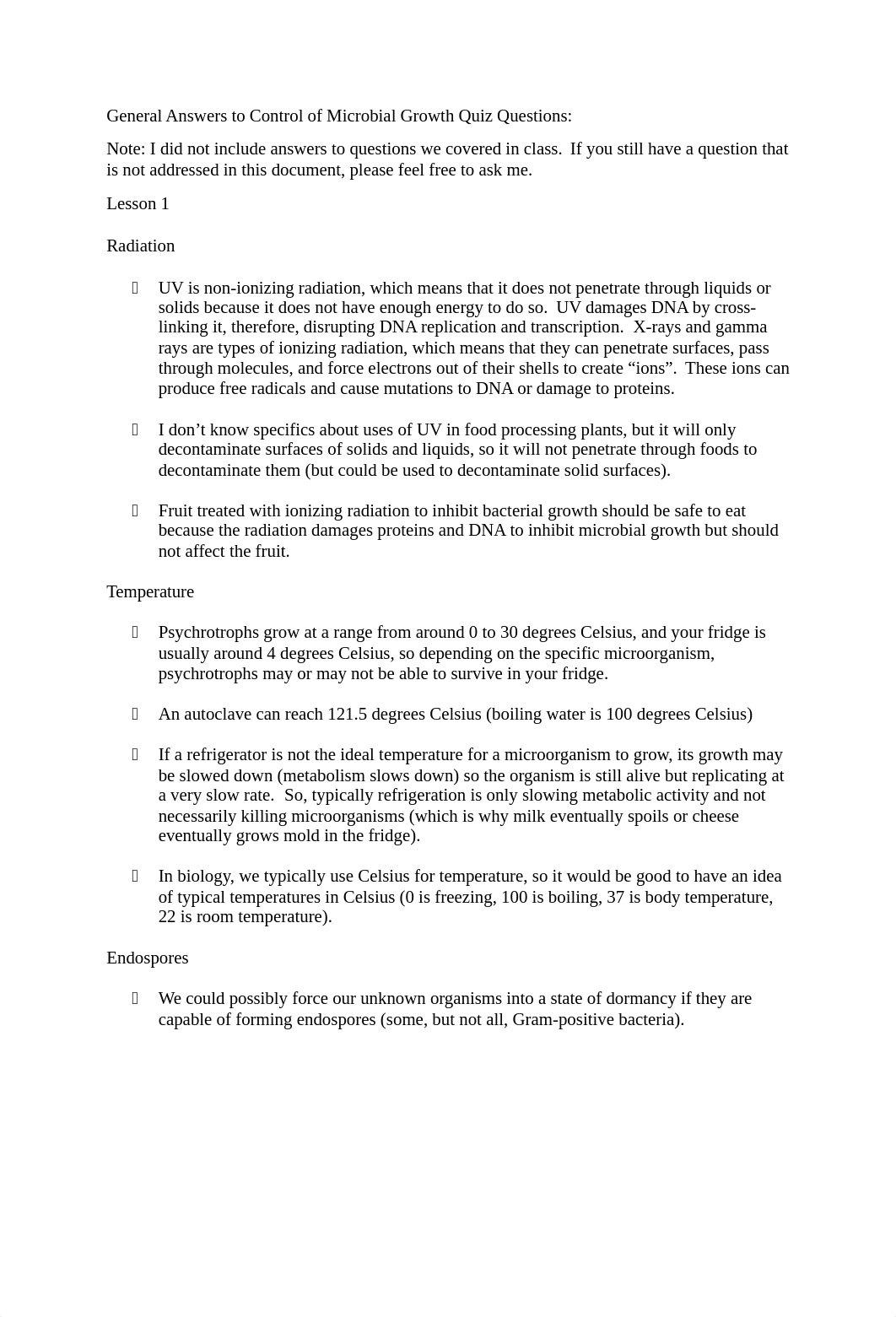 General answers to quiz questions for Control of Microbial Growth.docx_dizb8bos97j_page1