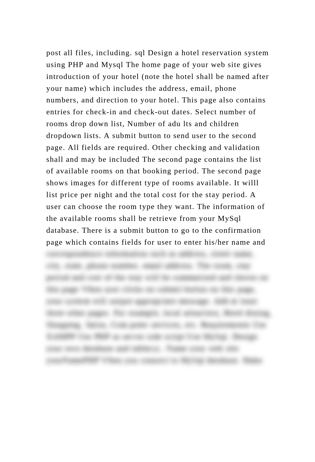 post all files, including. sql Design a hotel reservation system usi.docx_dizm5wqjrmu_page2