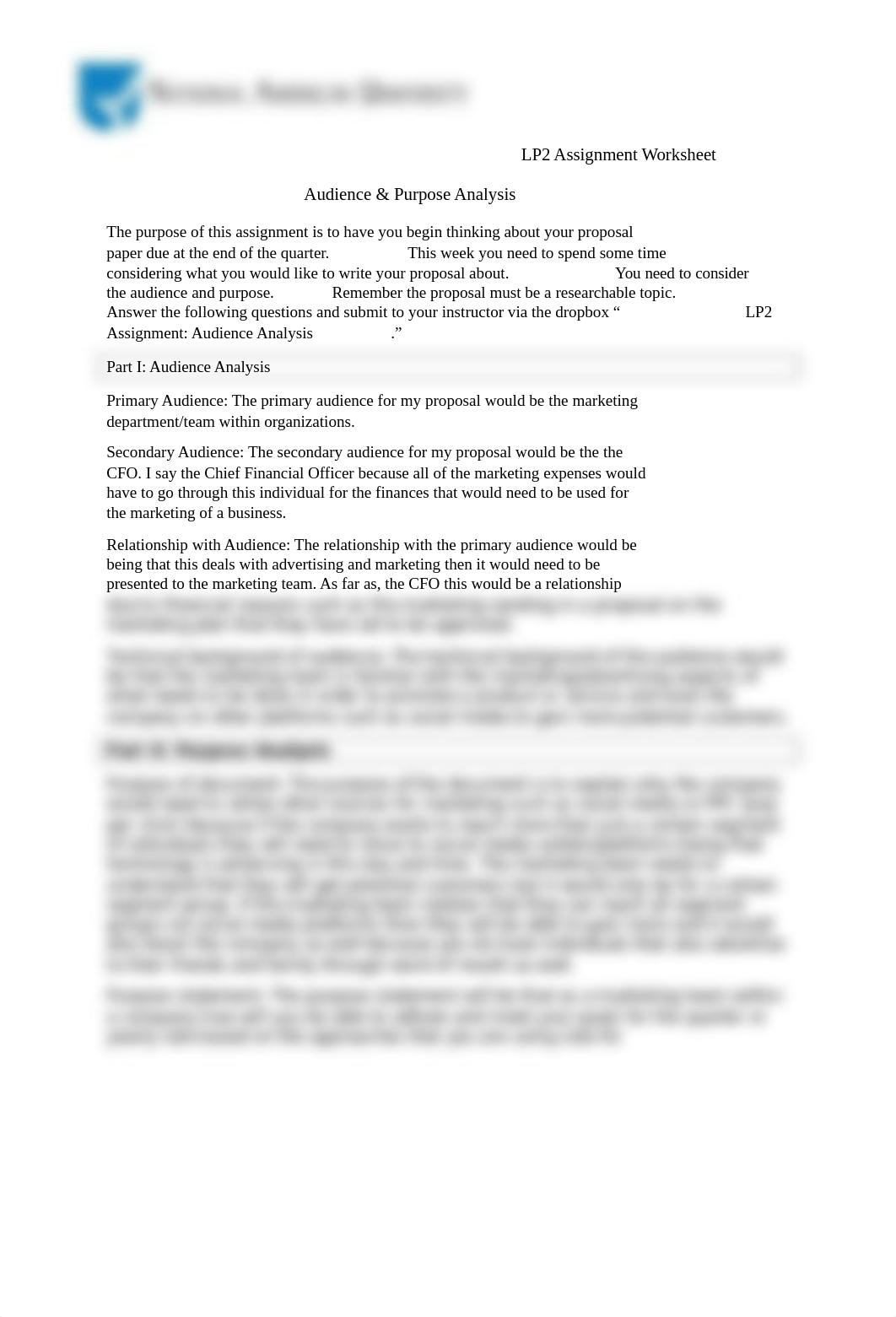 LP2 Assingment Audience Analysis.docx_dizo4vddro6_page1