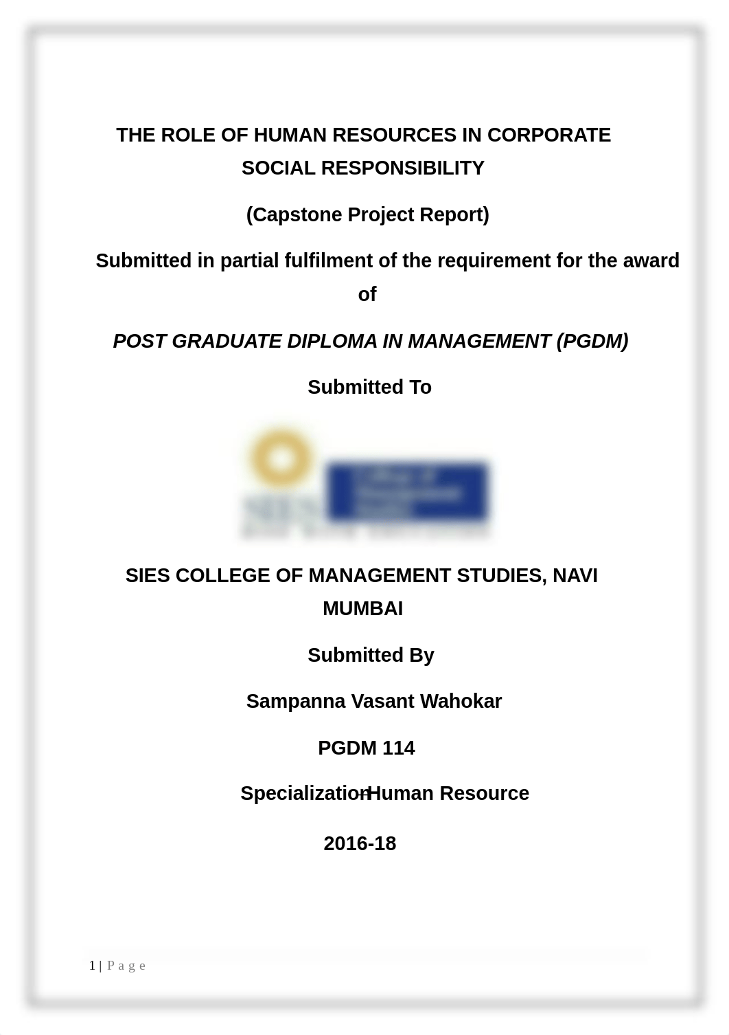 The Role of HR in CSR - Sampanna Wahokar 114.pdf_dizw1f3if19_page1