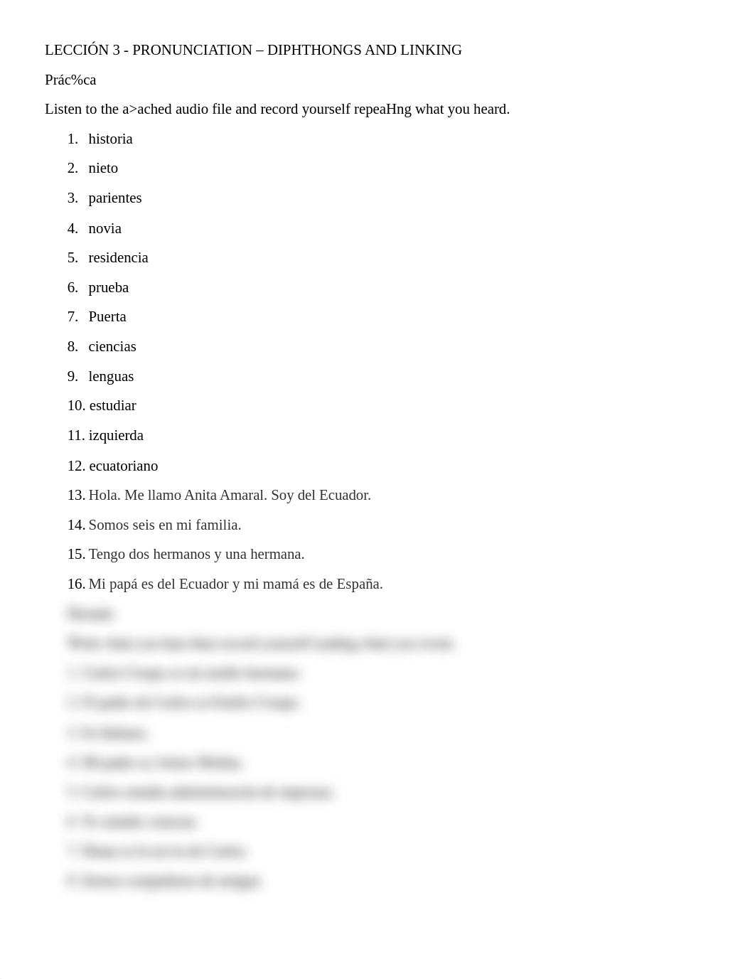 Leccion 3 - Pronunciation - Practice - Diphthongs and linking.pdf_dj02kk4ojzc_page1