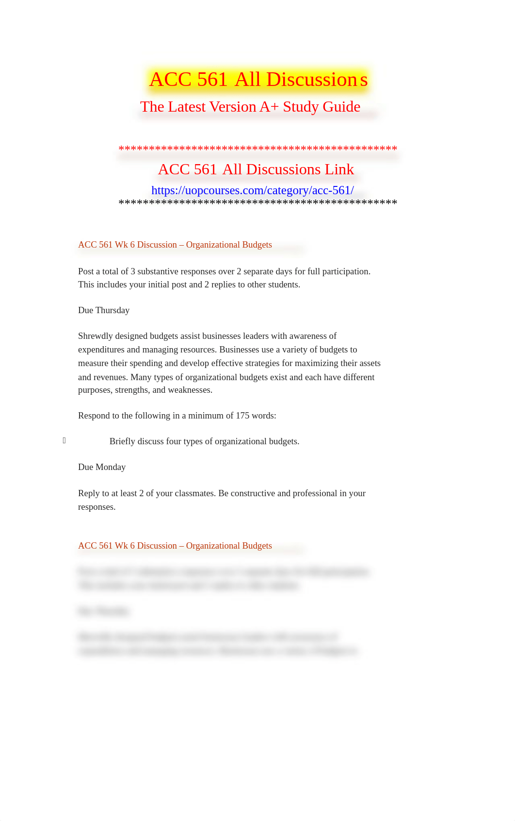 ACC 561 Wk 6 Discussion - Organizational Budgets.doc_dj033vnminh_page1