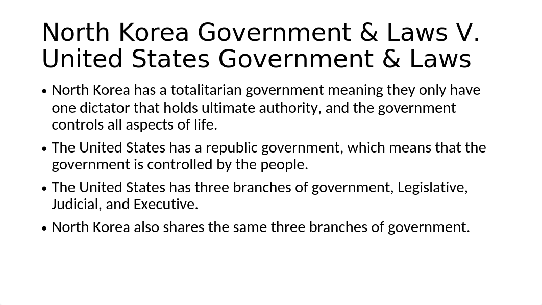 North Korea Government & Laws V. Uunited States Governement.pptx_dj05sr8opz9_page1