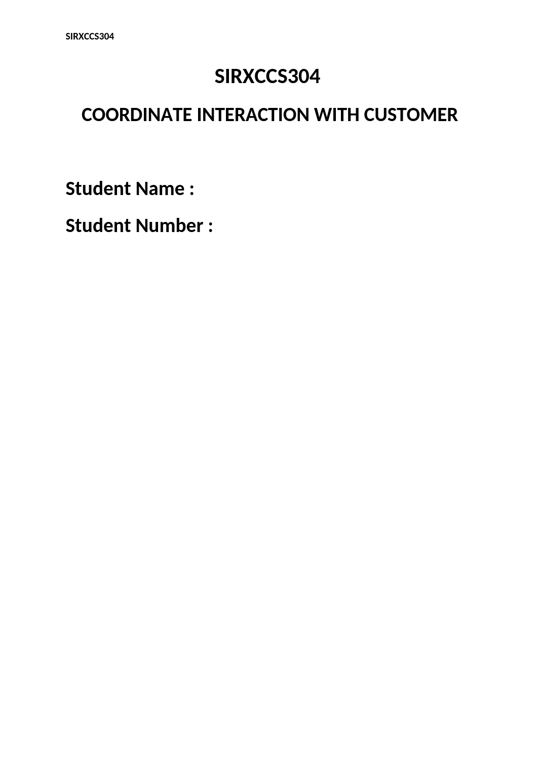 SIRXCCS304 COORDINATE INTERACTION WIH CUSTOMER.doc_dj0k5mex3xj_page1