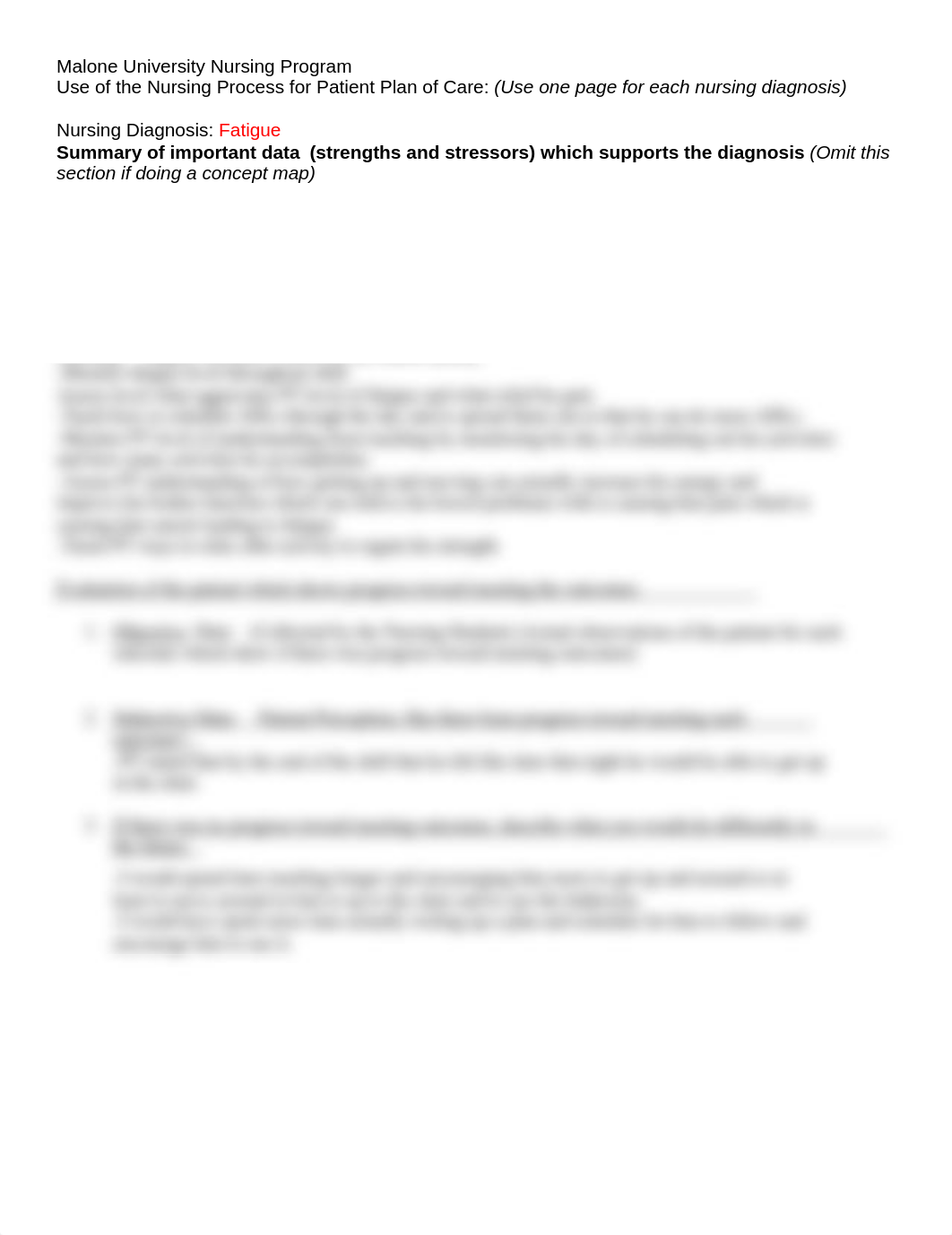 Nursing Care Plan Page (Fatigue)_dj0nrmtgah1_page1