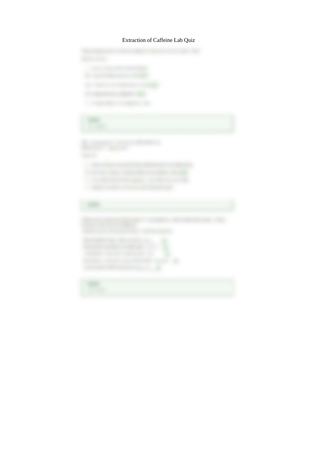 Extraction of Caffeine Lab Quiz- O.Chem.docx_dj0x400as8h_page1