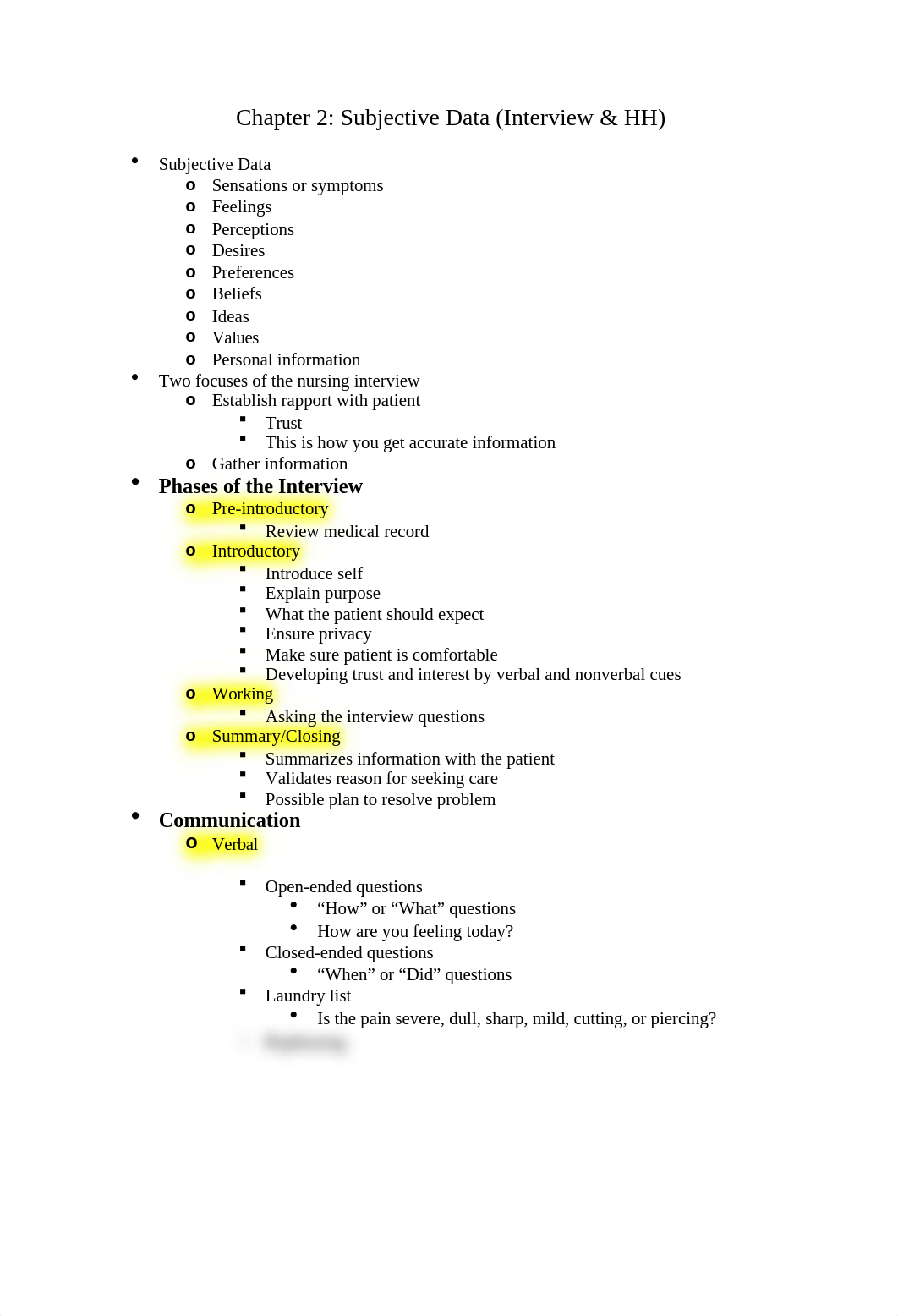 Chapter 2 Subjective Data - Interview & Health History.docx_dj12pcffi0z_page1