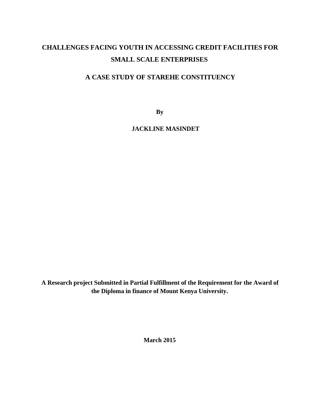 CHALLENGES FACING YOUTH IN ACCESSING CREDIT FACILITIES FOR SMALL SCALE ENTERPRISES  Eva(1)_dj13r6p5vb2_page1