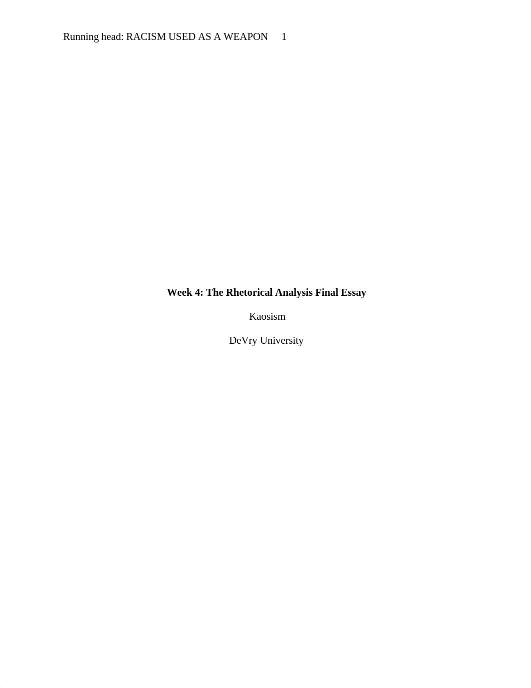 Kaosism Week 4 The Rhetorical Analysis Final Essay_dj1773l2oe8_page1