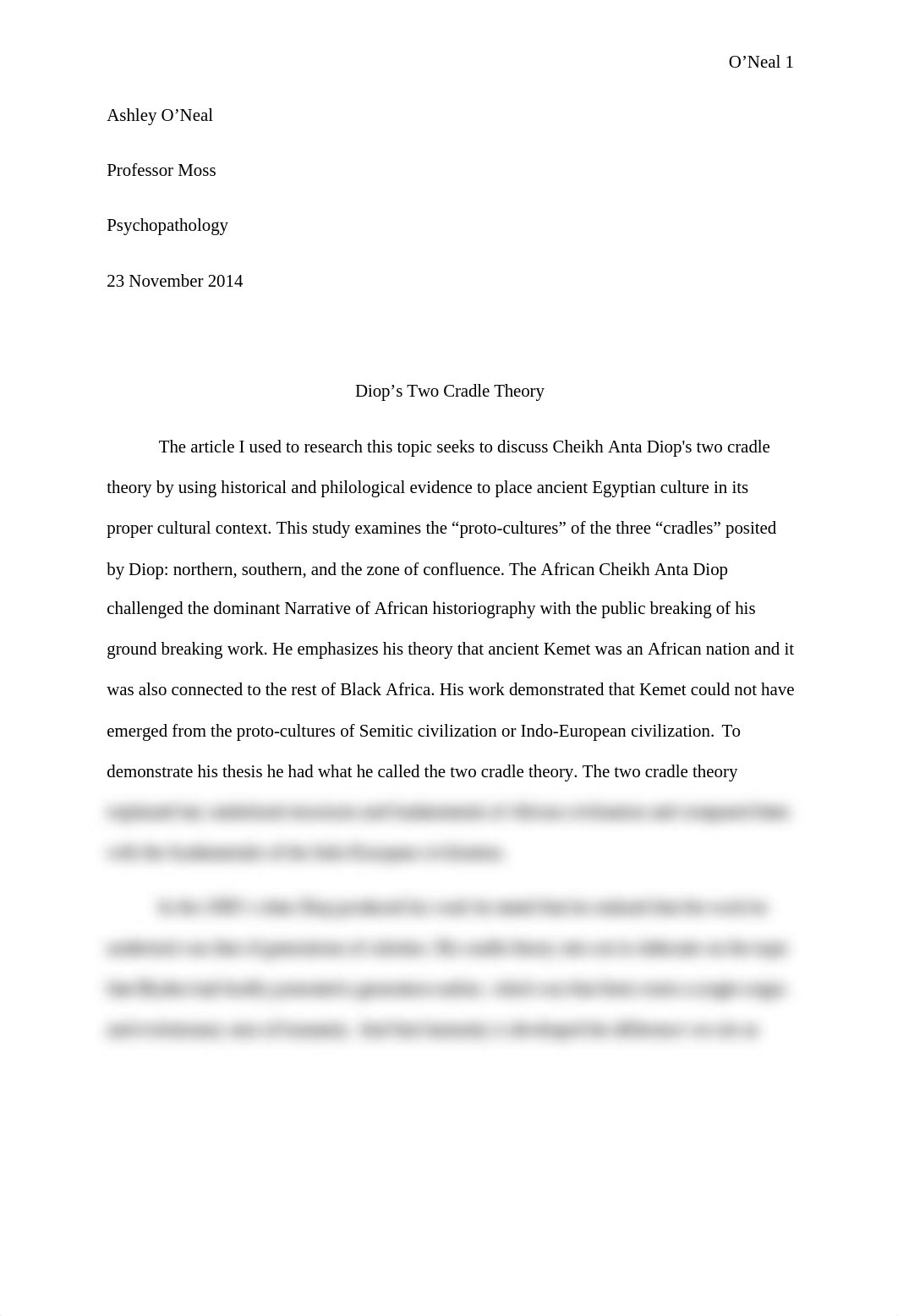 Diop's two cradle theory ash psychopathology.docx_dj1aq1di87f_page1