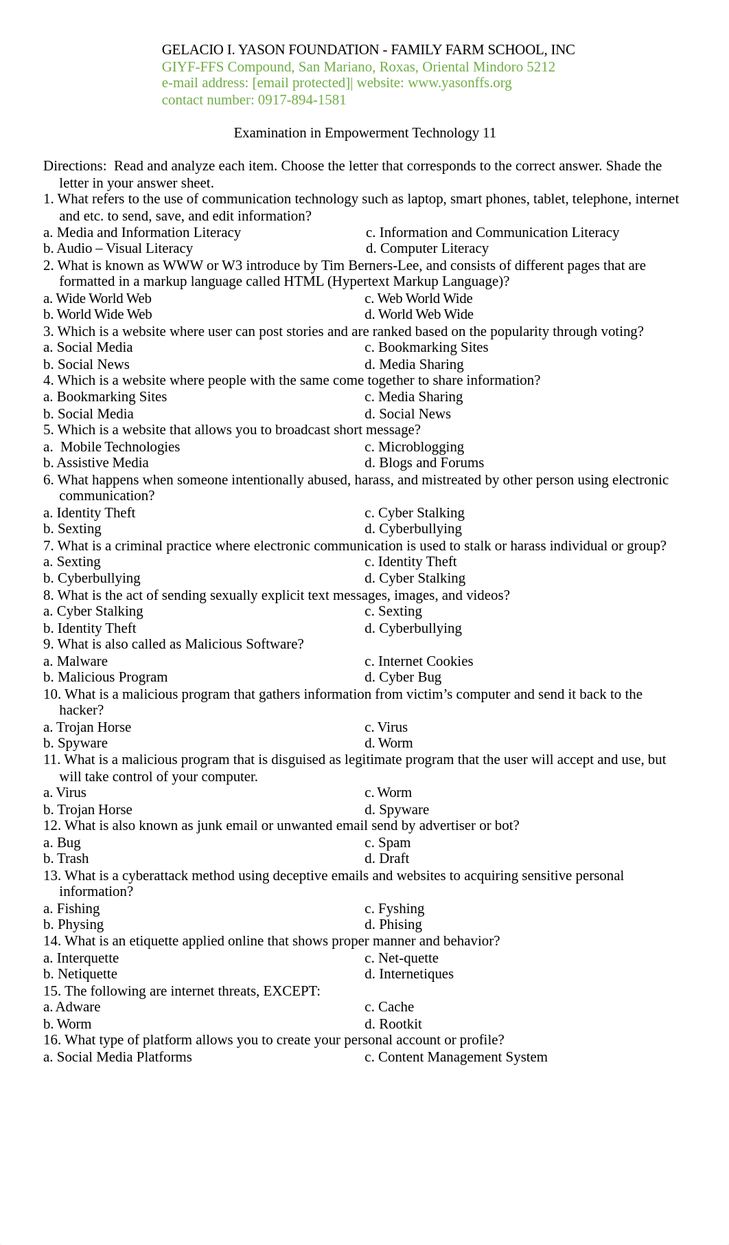 Exit Exam for Empowerment Technology 11.docx_dj23i33lagx_page1