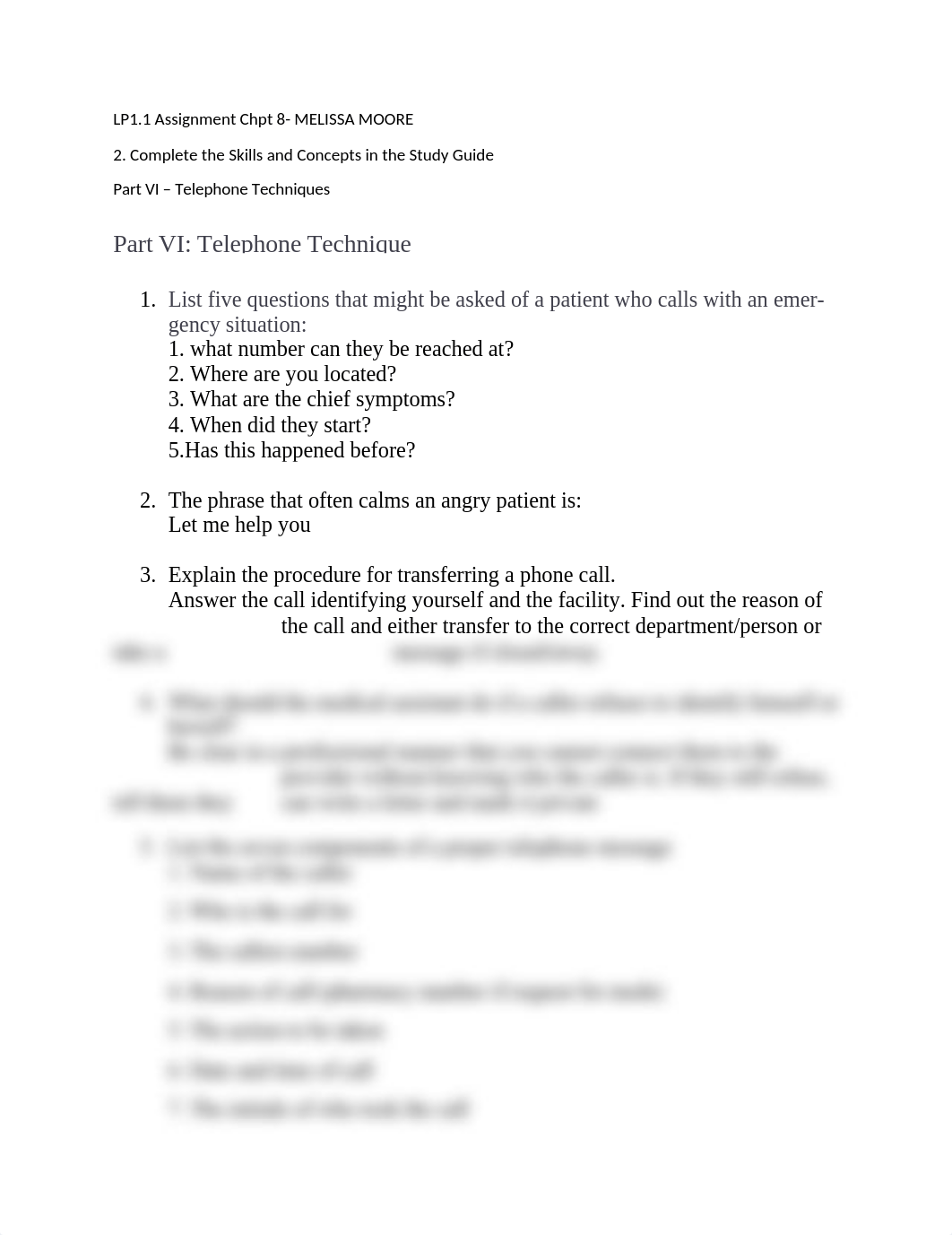 LP1.1 Assignment - Part VI - Telephone Techniques.docx_dj2ompl829w_page1