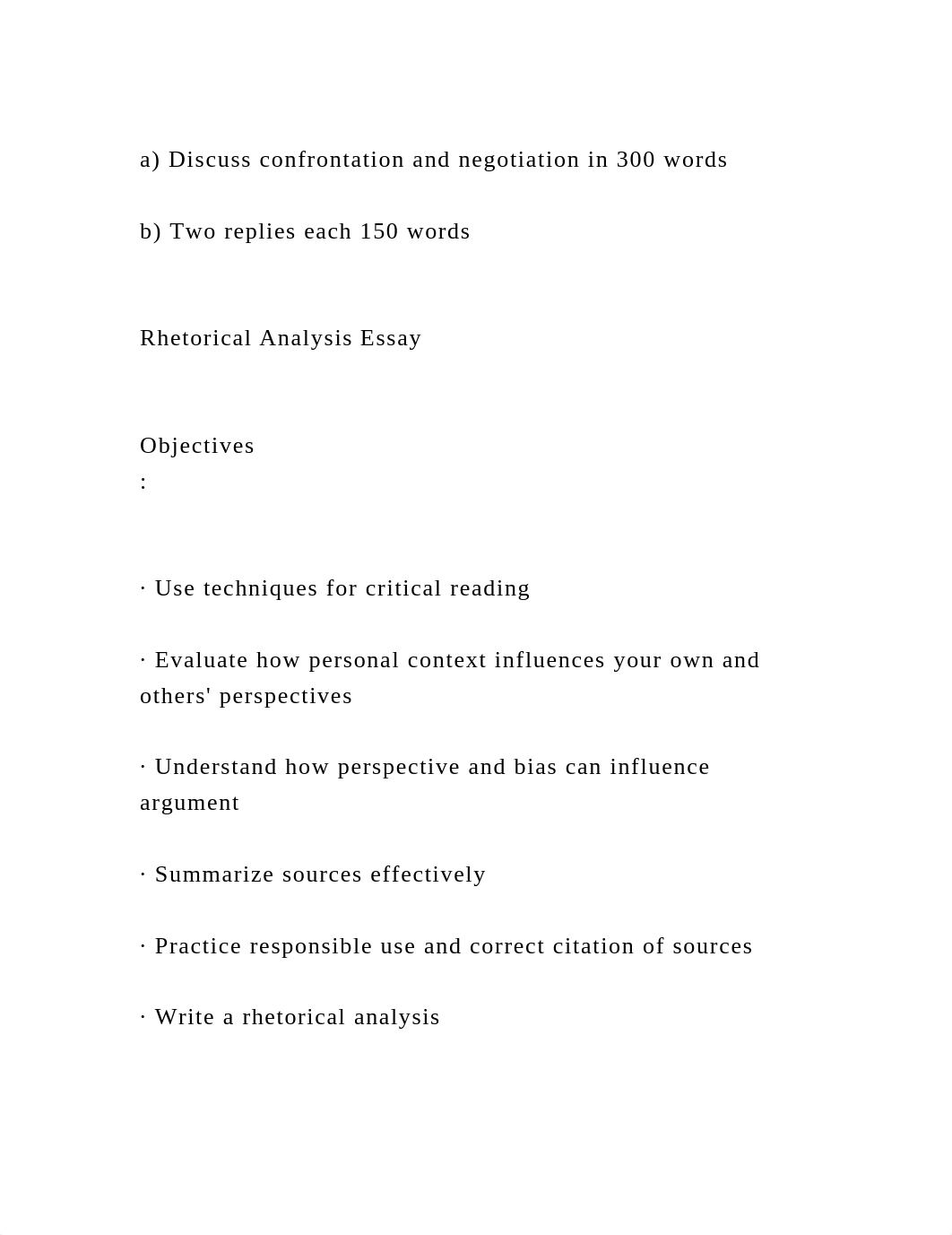 a) Discuss confrontation and negotiation in 300 wordsb) Two repl.docx_dj38gax90br_page2