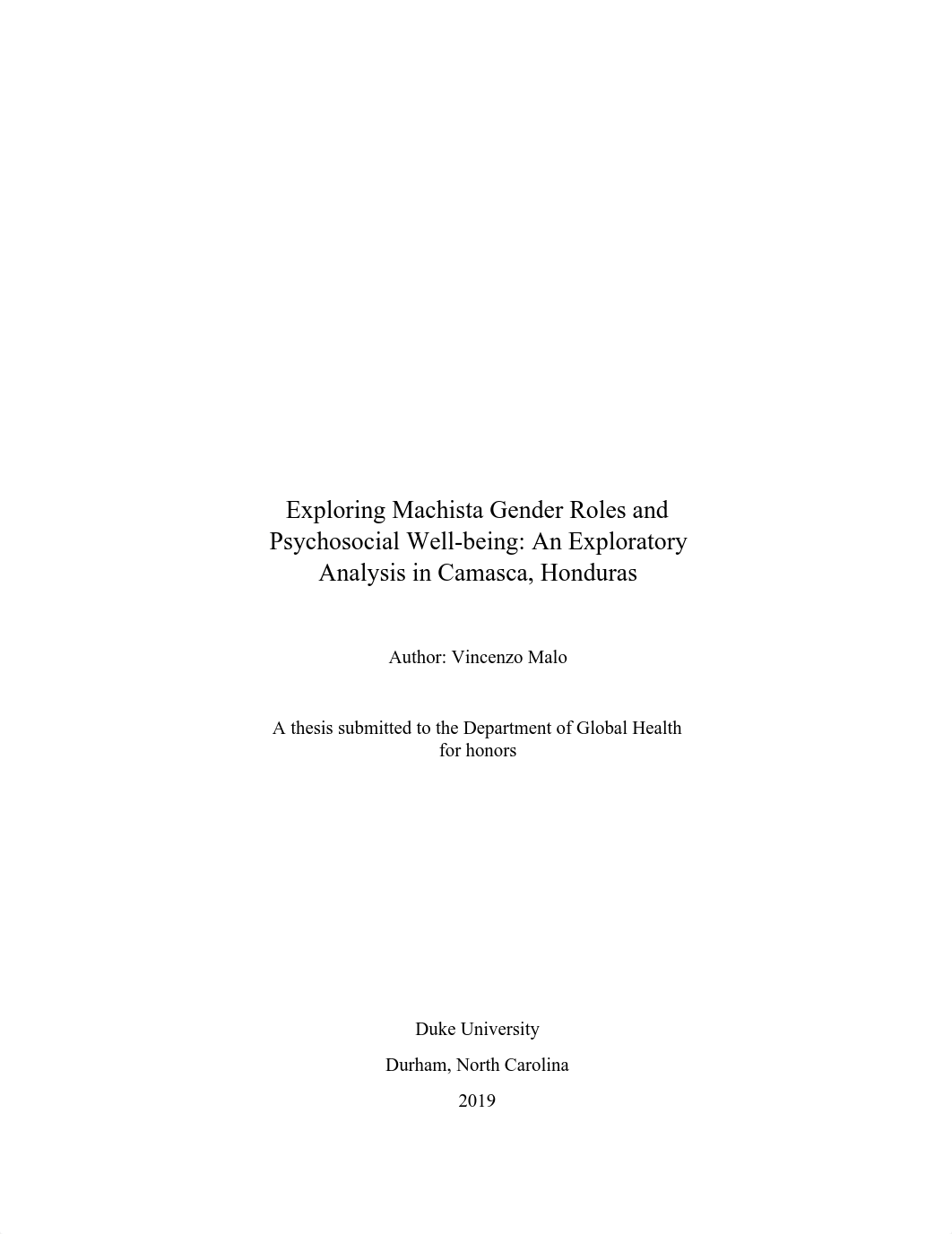 2019. Machista gender roles in Honduras. NOT peer-reviewed. Duke undergrad I think.pdf_dj39jihwkd3_page1