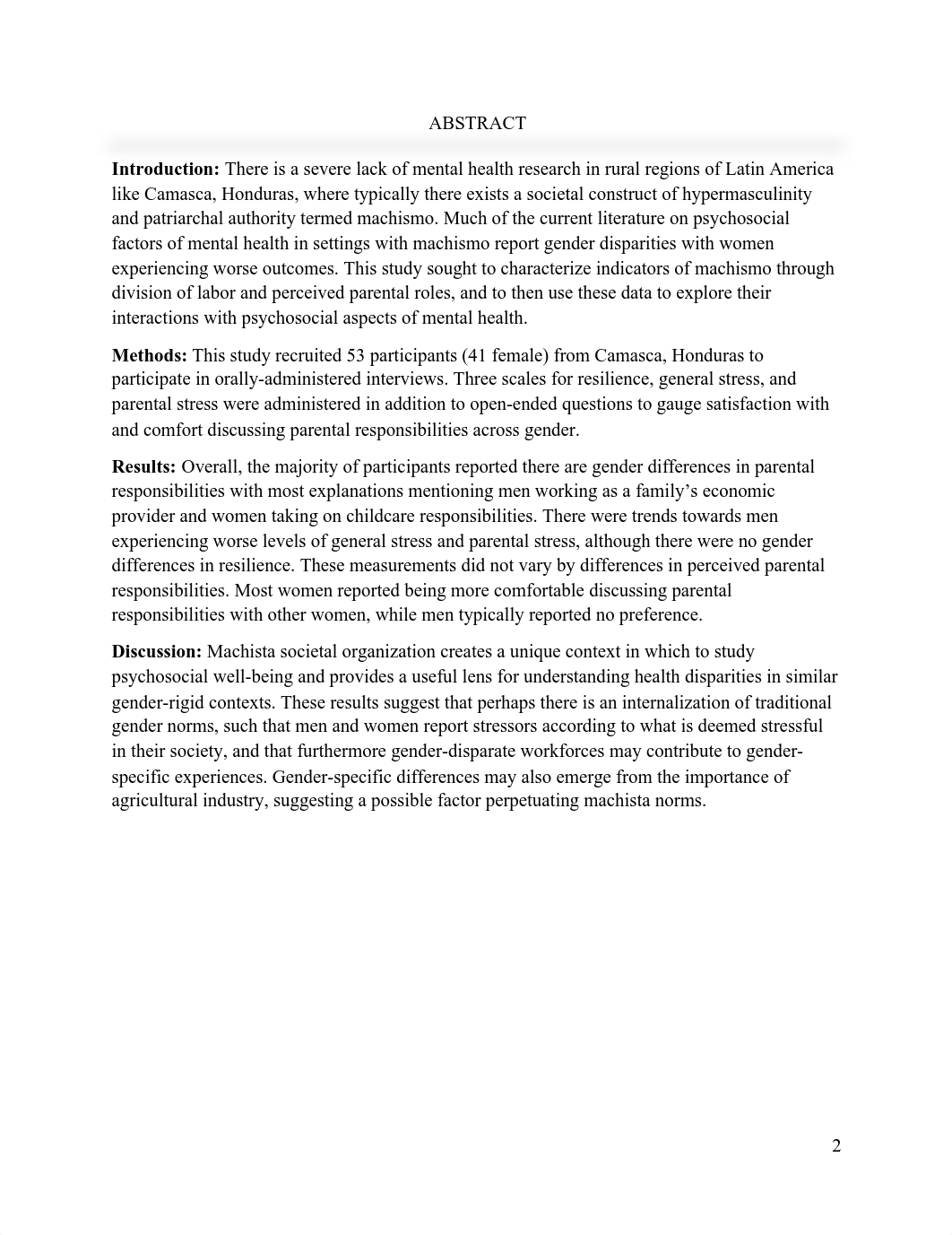 2019. Machista gender roles in Honduras. NOT peer-reviewed. Duke undergrad I think.pdf_dj39jihwkd3_page3