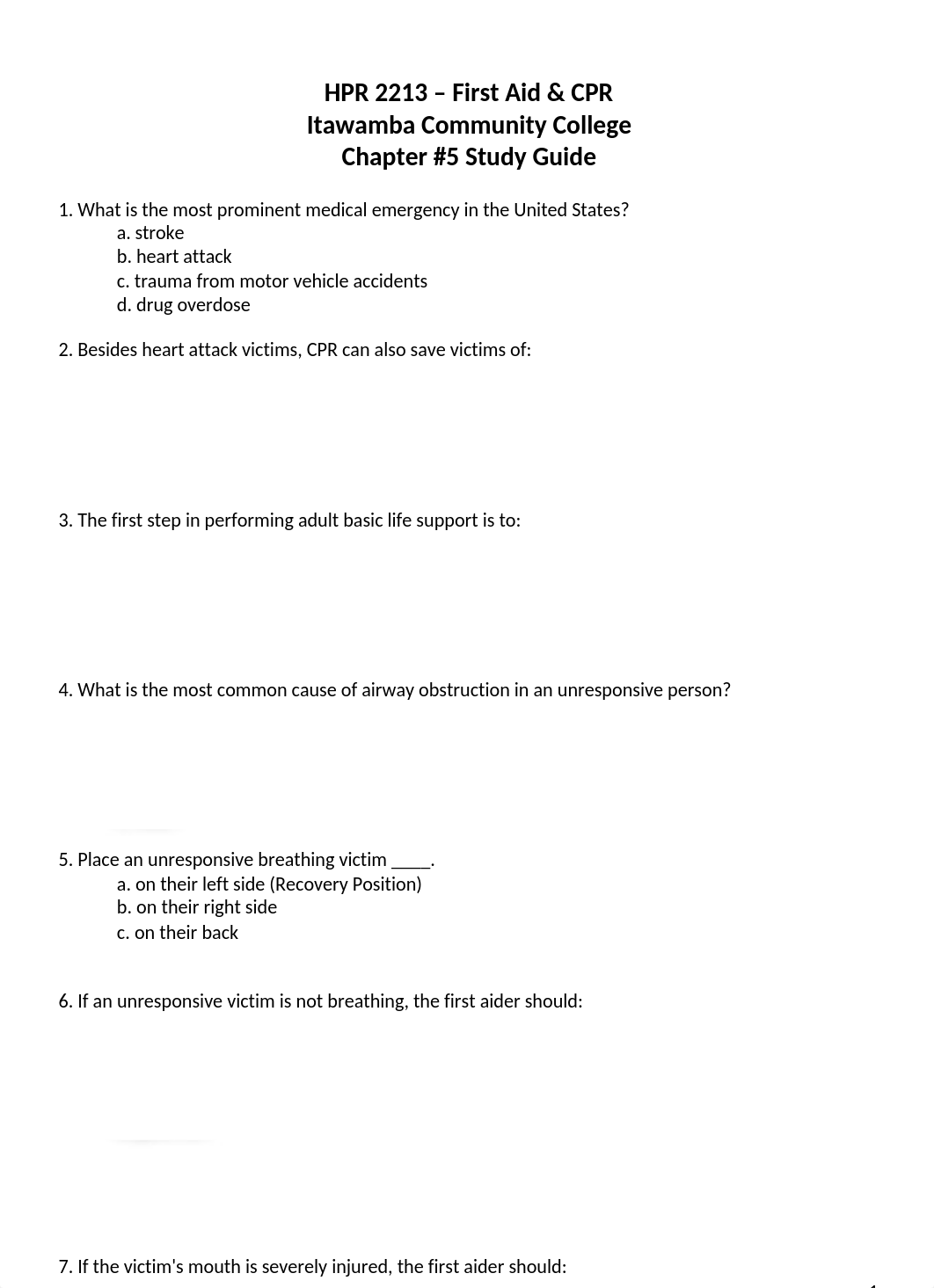 HPR 2213 - Chapter 5 Study Guide_dj3evmxerf3_page1