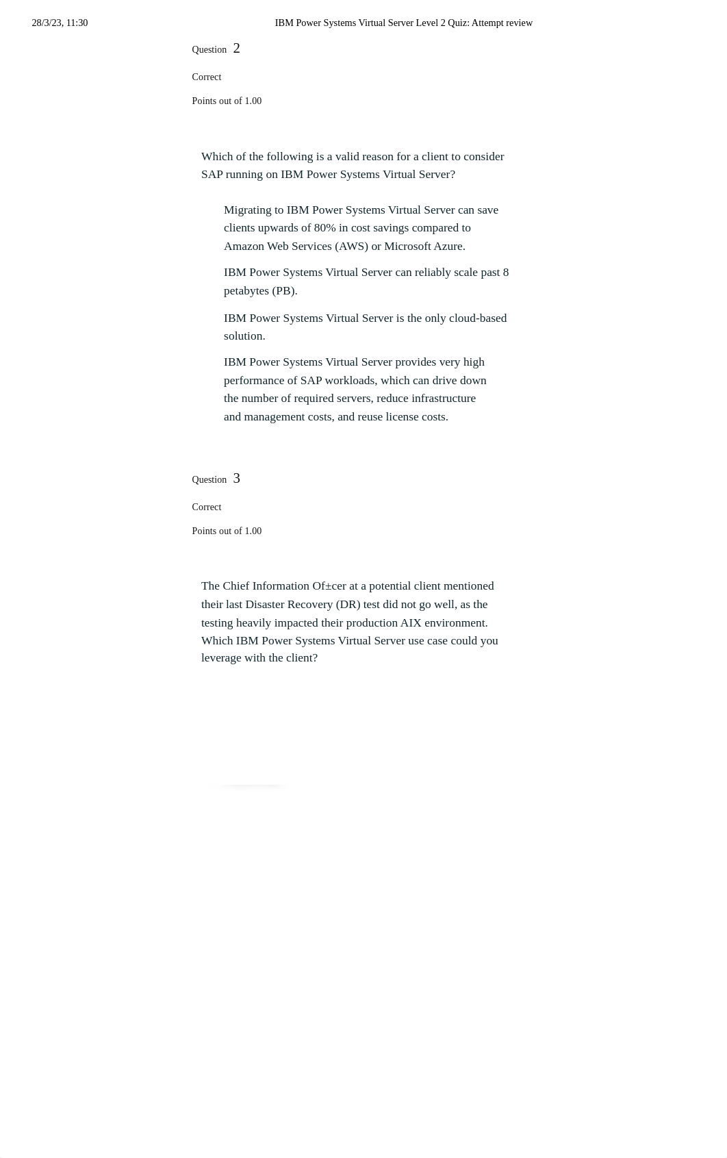 IBM Power Systems Virtual Server Level 2 Quiz_ Attempt review.pdf_dj3fnur4aeh_page2