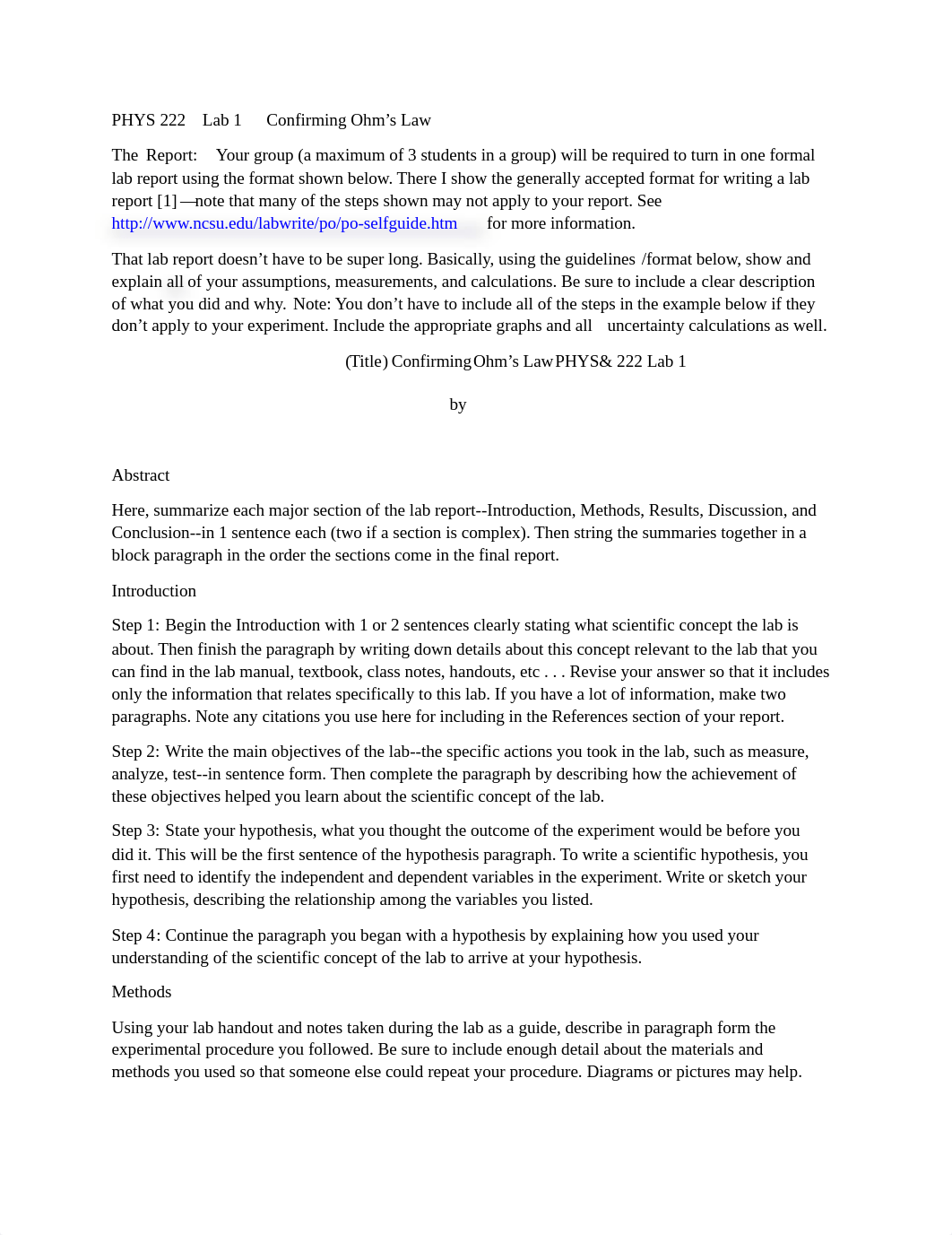 PHYS 222  Lab 1  Confirming Ohms Law__ report_required.pdf_dj3g102bf0u_page1