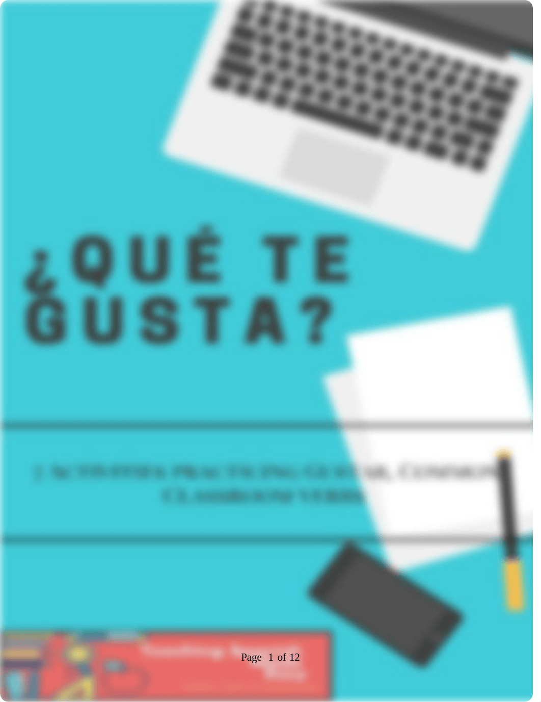 Freebie7ActivitiesSpanishVerbGustarSpeeddatingVideoandwriting.pdf_dj3hv6nepw9_page1