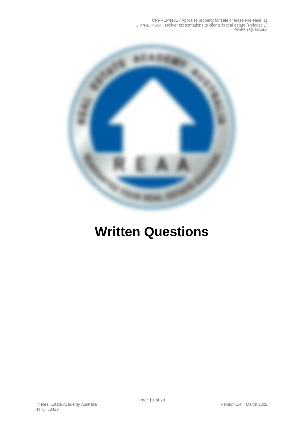 REAA - CPPREP4101 and CPPREP4504  - Written Questions v1.2.docx_dj3u2eyggep_page1