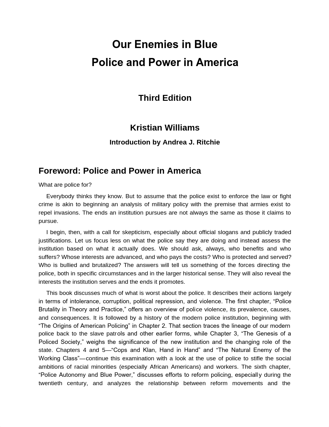 Kristian Williams - Our Enemies in Blue_ Police and Power in America-AK Press (2015).pdf_dj3us90rtxn_page1