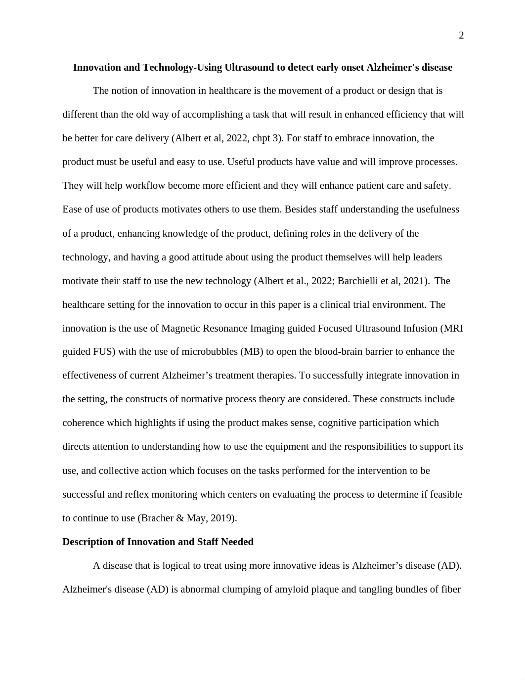 Innovation and Technology-Using Ultrasound to detect early onset Alzheimers disease.docx_dj41pysw9uu_page2