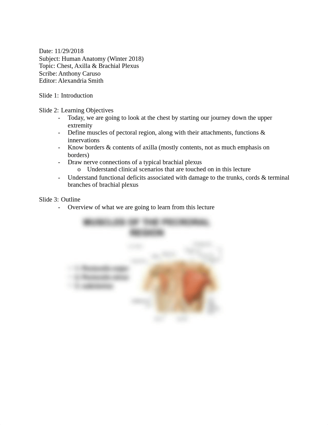 2018-2019 Anat Lecture 3 - Chest, Axilla, Brachial Plexus.docx_dj4228osa6e_page1