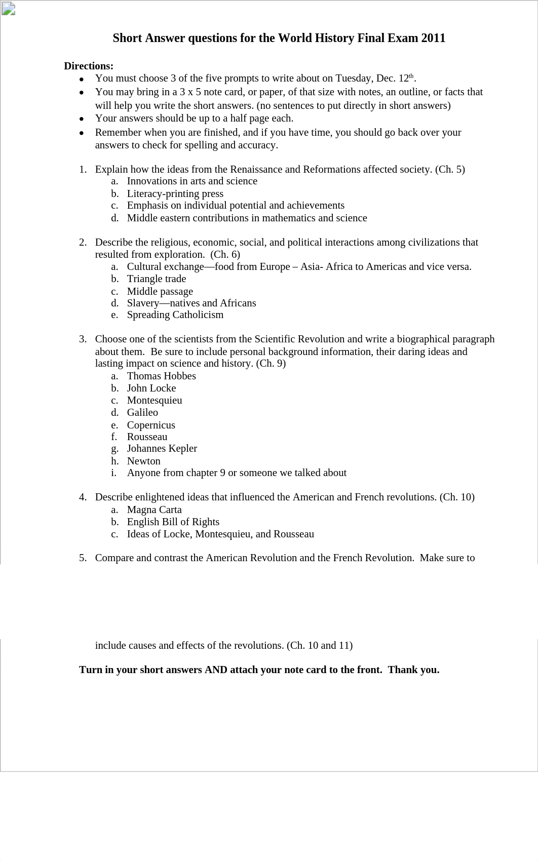 short answer questions for the world history fall final exam_dj46qswyayt_page1