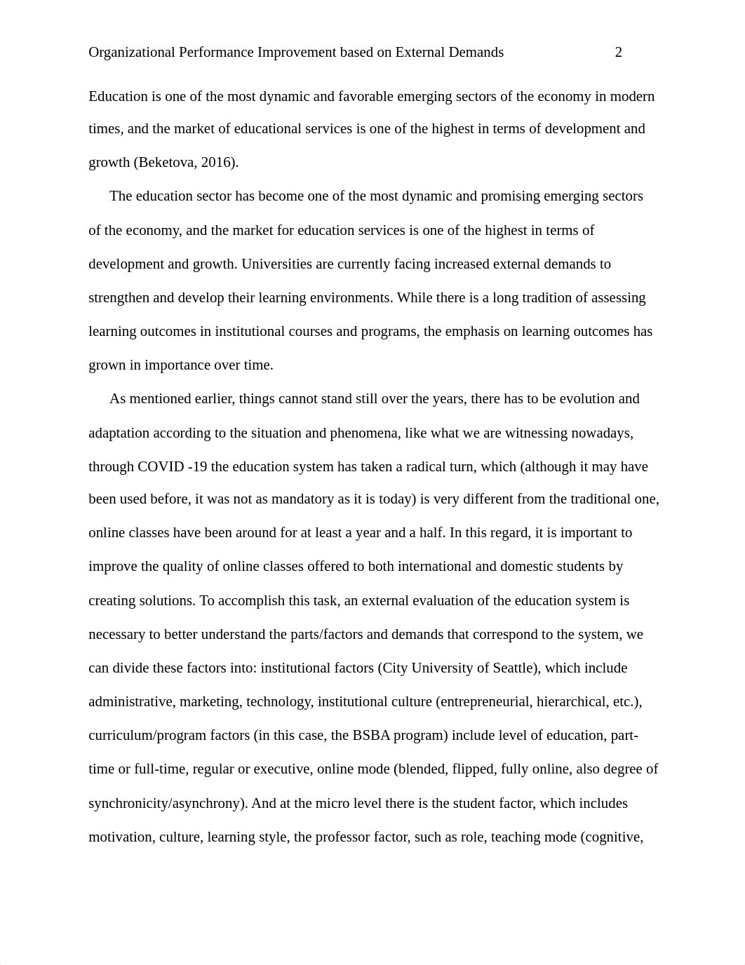 BUS 300 - Case Study Organizational Performance Improvement based on External Demands.docx_dj4g9t0wvuz_page2