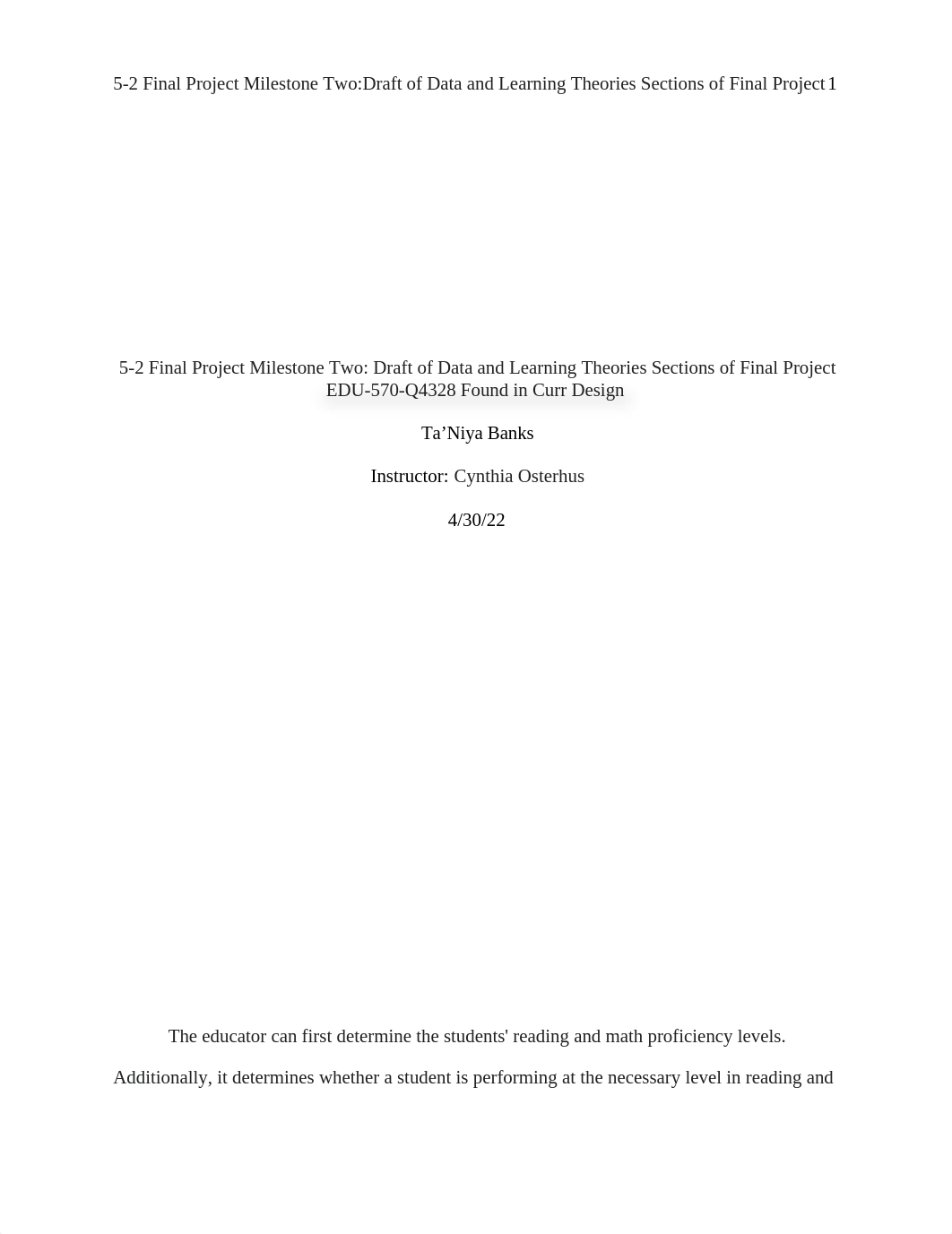 5-2 Final Project Milestone Two_ Draft of Data and Learning Theories Sections of Final Project (1).d_dj4qgawsfw8_page1